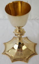 Solid Sterling silver Gothic Chalice